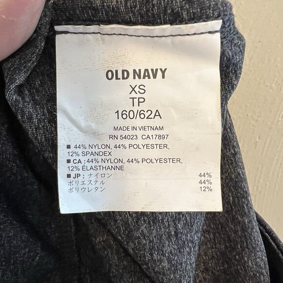 Old Navy Active Leggings Size XS Capri Gray Compression Performance Workout - Picture 7 of 7